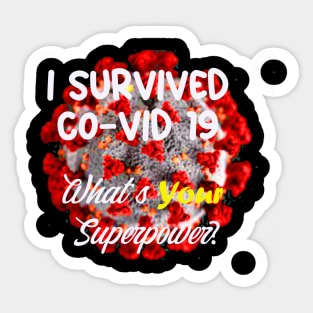 Superpower in red Sticker